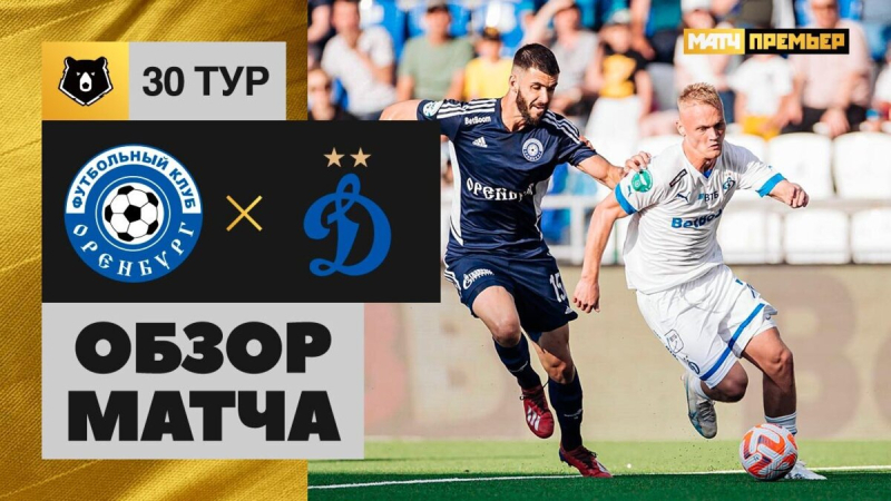 Оренбург &mdash; Динамо. Голы и лучшие моменты